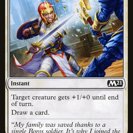 Defiant Strike (M21-015) - Core Set 2021 Foil