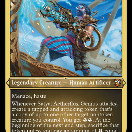 Satya, Aetherflux Genius (M3C-023) - Modern Horizons 3 Commander Etched Foil