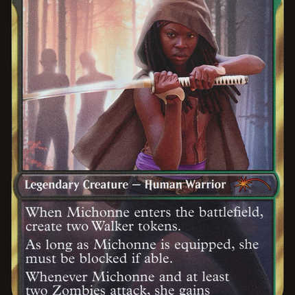 Enkira, Hostile Scavenger (SLD-146) - Secret Lair Drop / Michonne, Ruthless Survivor Foil