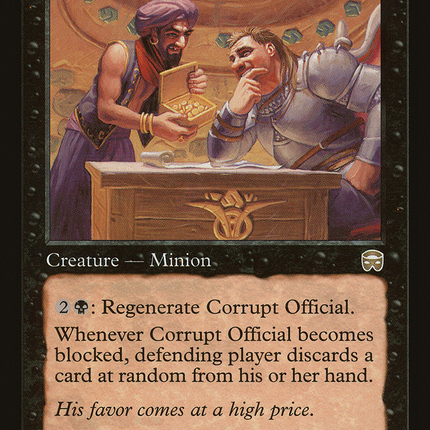 Corrupt Official (MMQ-128) - Mercadian Masques Foil