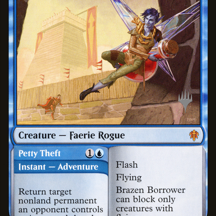 Brazen Borrower // Petty Theft (PPELD-039) - Throne of Eldraine Promos Foil