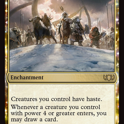 Temur Ascendancy (TDC-305) - Commander: Tarkir: Dragonstorm: (enchantment)