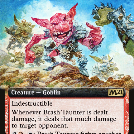 Brash Taunter (M21-363) - Core Set 2021: (Extended Art) Foil