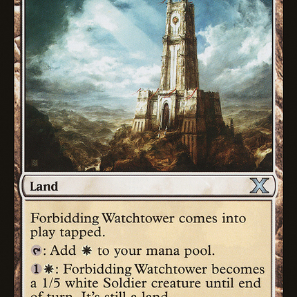 Forbidding Watchtower (10E-352) - Tenth Edition Foil