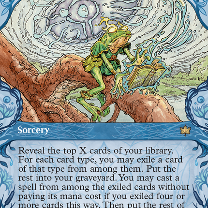 Portent of Calamity (BLB-306) - Bloomburrow: (Showcase) (Borderless) Foil