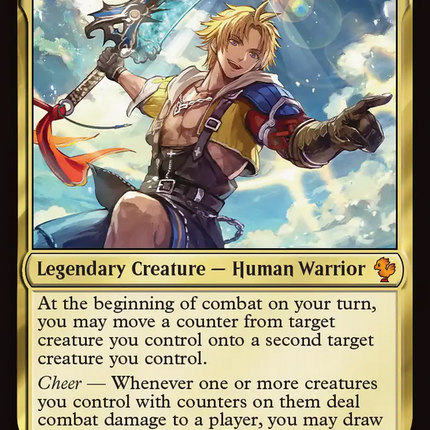 Tidus, Yuna's Guardian (FIC-224) - Commander: FINAL FANTASY Foil