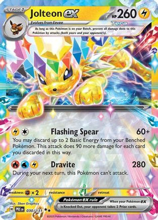 Jolteon ex 030/131  - Reverse Holofoil SV Prismatic Evolutions - Double Rare