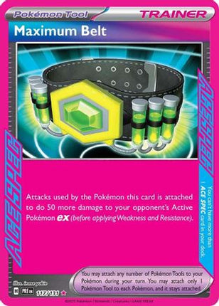 Maximum Belt 117/131  - Holofoil SV Prismatic Evolutions - ACE SPEC Rare