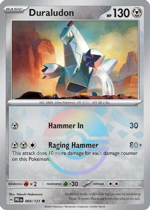 Duraludon (Poke Ball Pattern) 069/131  - Holofoil SV Prismatic Evolutions - Common