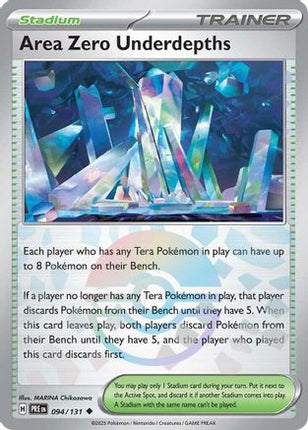 Area Zero Underdepths (Poke Ball Pattern) 094/131  - Holofoil SV Prismatic Evolutions - Uncommon