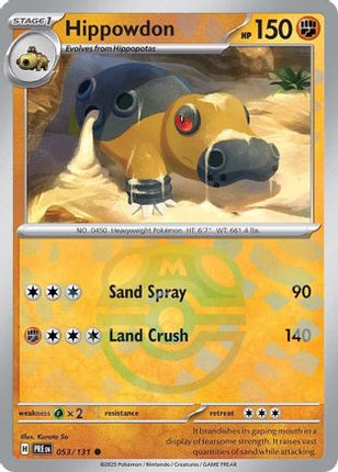 Hippowdon (Master Ball Pattern) 053/131  - Holofoil SV Prismatic Evolutions - Common