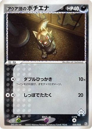 Team Aqua's Poochyena - 020/033 (020/033) - Aqua Deck Kit 1st Edition