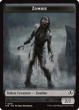 Zombie (0010) // Blood Double-Sided Token (INR-10 // 21) - Innistrad Remastered Foil
