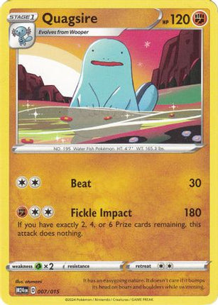 Quagsire 007/015  McDonalds Promos 2024 - Promo