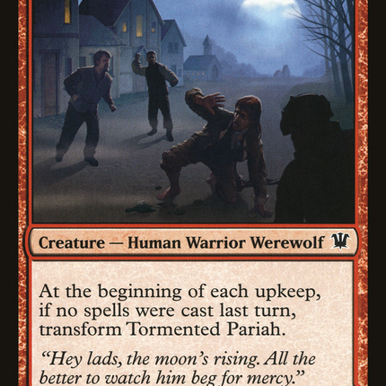 Tormented Pariah // Rampaging Werewolf (ISD-165) - Innistrad: (Double Faced Transform) Foil