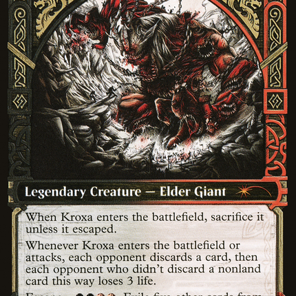 Kroxa, Titan of Death's Hunger (SLD-225) - Secret Lair Drop: (Showcase) Foil