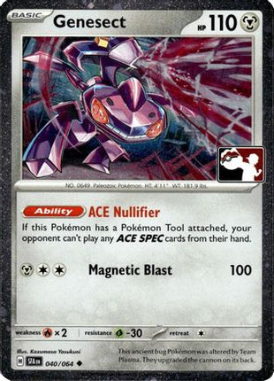 Genesect 040/064  - Holofoil Prize Pack Series Cards - Uncommon