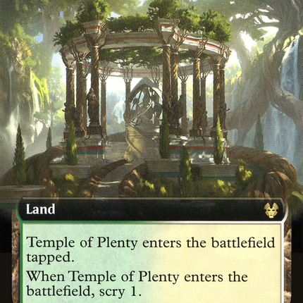 Temple of Plenty (THB-351) - Theros Beyond Death: (Extended Art)