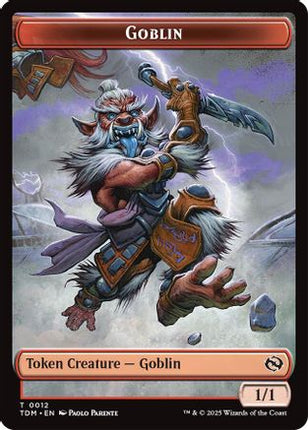 Goblin // Solider (0004) Double-Sided Token (TDC-12 // 4) - Commander: Tarkir: Dragonstorm