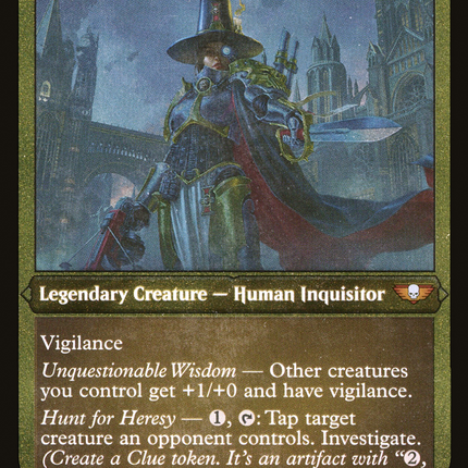 Inquisitor Greyfax (Display Commander) (Foil Etched) - Thick Stock (40K-320) - Warhammer 40,000 Commander Foil
