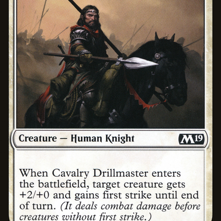 Cavalry Drillmaster (M19-008) - Core Set 2019 Foil