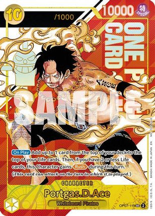 Portgas.D.Ace (Serial Numbered) (OP07-119) - One Piece Promotion Cards Foil