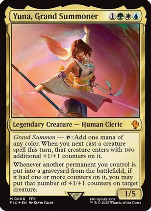 Yuna, Grand Summoner (FIC-008) - Commander: FINAL FANTASY Foil