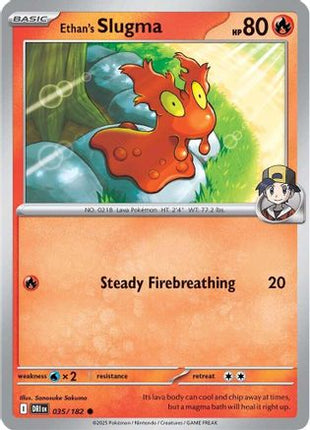 Ethan's Slugma 035/182  - Reverse Holofoil SV10 Destined Rivals - Common