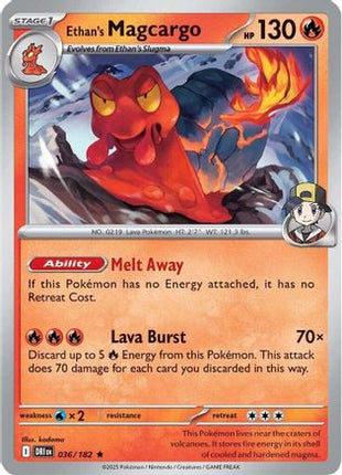 Ethan's Magcargo 036/182  - Holofoil SV10 Destined Rivals - Rare