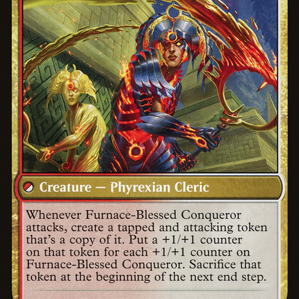 Sun-Blessed Guardian // Furnace-Blessed Conqueror (MOM-038) - March of the Machine