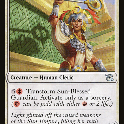 Sun-Blessed Guardian // Furnace-Blessed Conqueror (MOM-038) - March of the Machine Foil