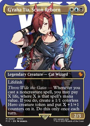 G'raha Tia, Scion Reborn (Borderless) (FIC-203) - Commander: FINAL FANTASY