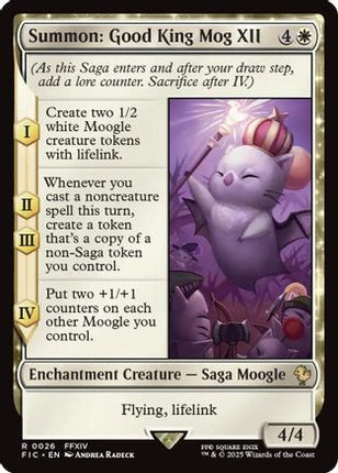 Summon: Good King Mog XII (FIC-026) - Commander: FINAL FANTASY