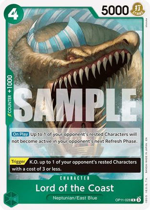Lord of the Coast (OP11-028) - A Fist of Divine Speed Foil