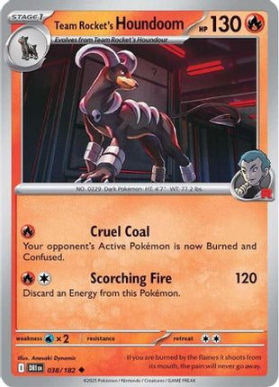Team Rocket's Houndoom 038/182  SV10 Destined Rivals - Uncommon