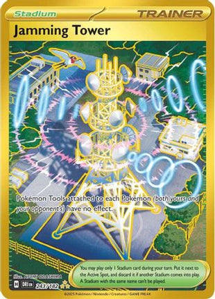 Jamming Tower 243  - Holofoil SV10 Destined Rivals - Hyper Rare