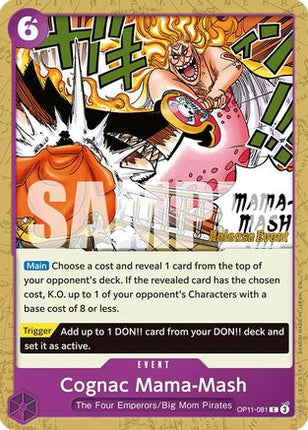Cognac Mama-Mash (OP11-081) - A Fist of Divine Speed Release Event Cards