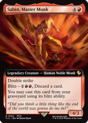 Sabin, Master Monk (Extended Art) (FIC-154) - Commander: FINAL FANTASY