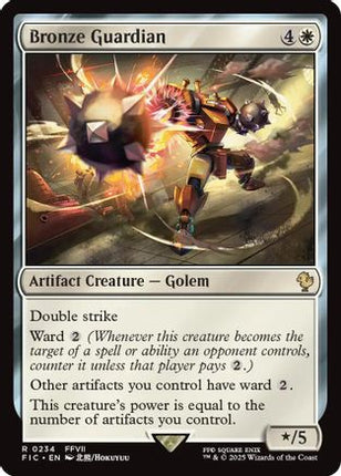 Bronze Guardian (Surge Foil) (FIC-234) - Commander: FINAL FANTASY Foil