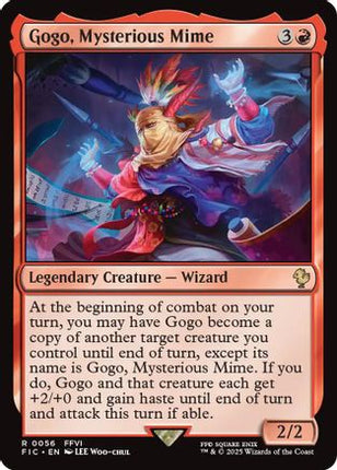 Gogo, Mysterious Mime (Surge Foil) (FIC-056) - Commander: FINAL FANTASY Foil