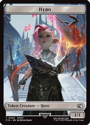 Hero (0005) // Copy (0001) Double-Sided Token (FIN-5 // 1) - FINAL FANTASY Foil