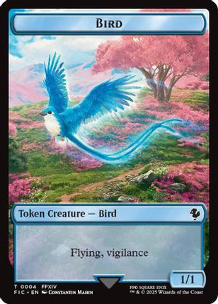 Bird // Hero (0028) Double-Sided Token (Surge Foil) (FIC-4 // 28) - Commander: FINAL FANTASY Foil