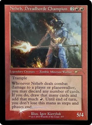 Neheb, Dreadhorde Champion (Retro Frame) (SLD-857) - Secret Lair Drop Series Foil