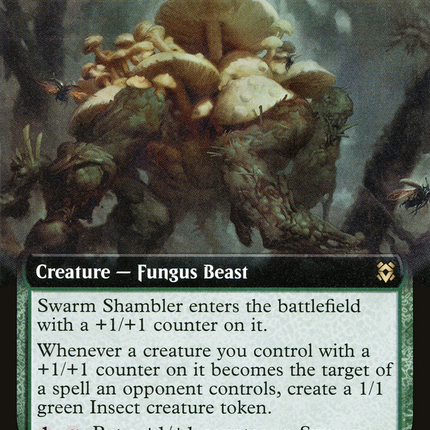 Swarm Shambler (ZNR-362) - Zendikar Rising: (Extended Art)