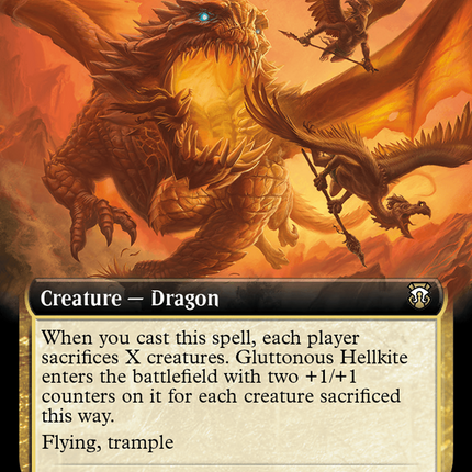 Gluttonous Hellkite (M3C-073) - Modern Horizons 3 Commander: (Extended Art) Foil
