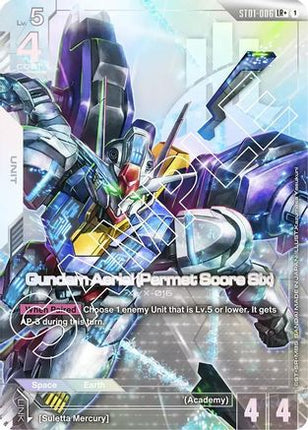 Gundam Aerial (Permet Score Six) (LR+) (ST01-006) - Starter Deck 01 Heroic Beginnings Holofoil