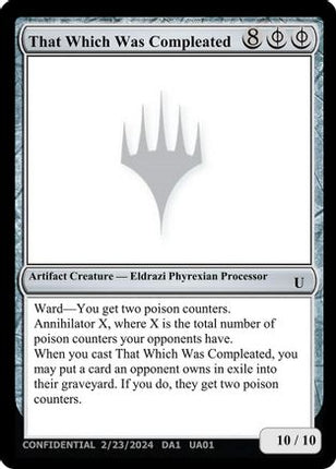 That Which Was Compleated (-) - Un-Known Event Playtest Cards