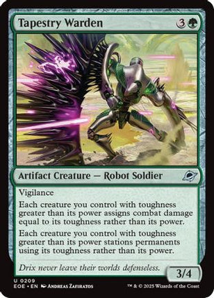 Tapestry Warden 209  - Foil Edge of Eternities - Uncommon