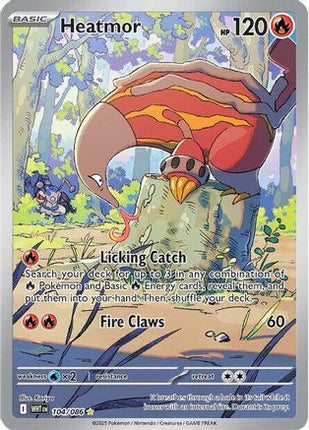 Heatmor 101/086  - Holofoil SV White Flare - Illustration Rare