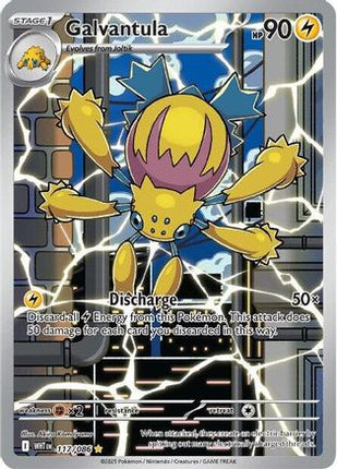 Galvantula 114/086  - Holofoil SV White Flare - Illustration Rare
